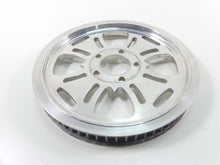 Load image into Gallery viewer, 1999 Harley FXSTS Softail Springer Rear Chrome Cross Drive Pulley 65T 1 1/8" | Mototech271