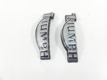 Load image into Gallery viewer, 2002 Triumph Bonneville America Fuel Gas Tank Badges Logos T3900086 T3900087 | Mototech271