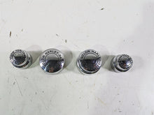 Load image into Gallery viewer, 2003 Harley Dyna FXDL Low Rider 100TH Front Rear Chrome Axle Nut Cover Set | Mototech271