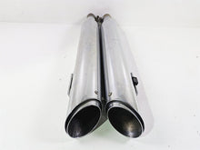 Load image into Gallery viewer, 2016 Harley Touring FLHR Road King 4" Chrome Slash Cut Vance Hines Muffler 16763