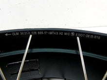 Load image into Gallery viewer, 2016 BMW R1200GS Adv K51 Rear Wheel Rim Spoke Black 17x4.5 -Read 36318526651