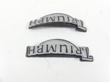 Load image into Gallery viewer, 2002 Triumph Bonneville America Fuel Gas Tank Badges Logos T3900086 T3900087 | Mototech271