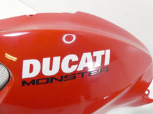 Load image into Gallery viewer, 2009 Ducati Monster 1100 S Red Left Right Fuel Tank Cover Fairing Set 48012591D