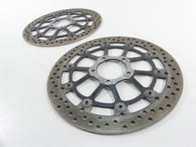 Load image into Gallery viewer, 2015 Ducati Monster 1200 S Front Brake Rotor Disc Set 49241351A 49241341A