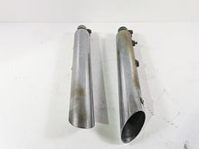 Load image into Gallery viewer, 2008 Harley FLSTC Softail Heritage Slip On Slash Cut Exhaust Muffler Set - Read
