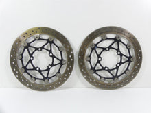 Load image into Gallery viewer, 2013 Triumph Street Triple 675R Front Brake Rotor Disc Set 4K T2021440�