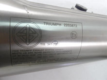 Load image into Gallery viewer, 2017 Triumph Thruxton 1200R Exhaust Pipe Muffler Silencer Set T2203872 T2203878