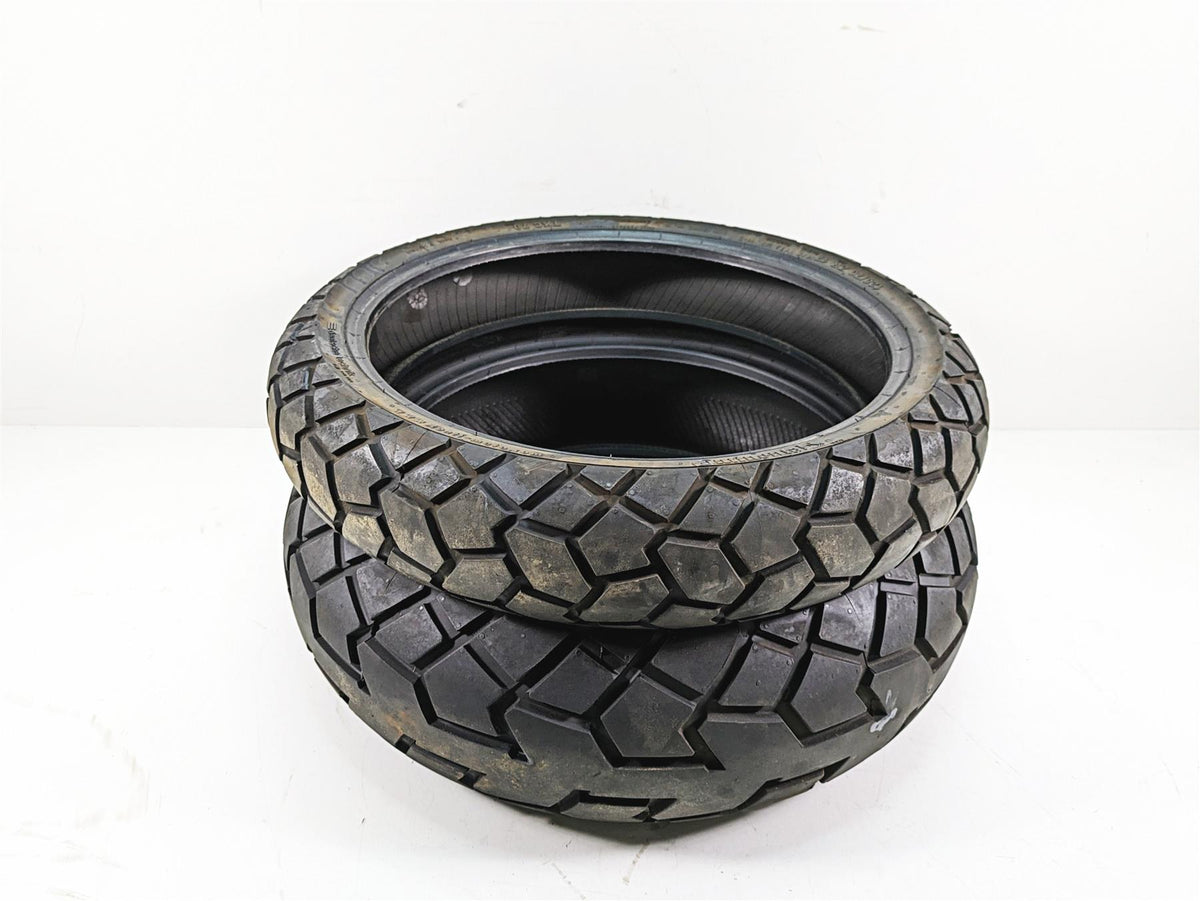 Used Front Rear Motorcycle Tire Set Continental TKC 70 120/70R17 180