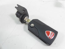 Load image into Gallery viewer, 2015 Ducati Diavel Carbon Red Hands Free Ignition Switch Key Cap Set 59821232A