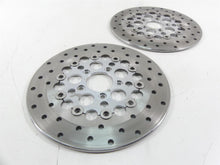 Load image into Gallery viewer, 2007 Harley Touring FLHTCU SE CVO Electra Glide Front Brake Rotor Set 44360-00A