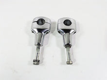 Load image into Gallery viewer, 2008 Harley FXCWC Softail Rocker Oem Chrome Fat Bar 3.6" Riser Set 56916-07