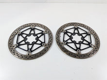 Load image into Gallery viewer, 2018 Aprilia RSV4 RR Brembo Front Brake Disc Rotor Set 330mm 2B001135 2B001136