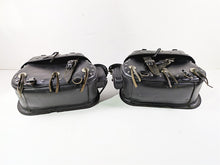Load image into Gallery viewer, 2002 Indian Spirit Deluxe Studded Leather Saddlebag & Mount & Keys Set READ
