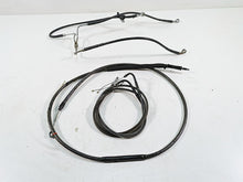 Load image into Gallery viewer, 2009 Harley FXDF Dyna Fat Bob Brake Line Clutch Throttle Cable Set 9.5" Riser | Mototech271