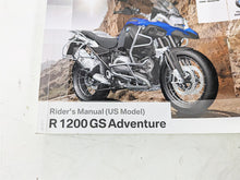 Load image into Gallery viewer, 2015 BMW R1200 GS Adv K51 Rider Driver Owners Manual Booklet 01418558987