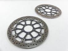 Load image into Gallery viewer, 2015 Ducati Monster 1200 S Front Brake Rotor Disc Set 49241351A 49241341A