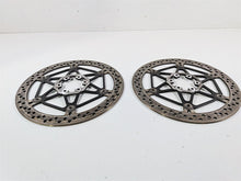 Load image into Gallery viewer, 2018 Aprilia RSV4 RR Brembo Front Brake Disc Rotor Set 330mm 2B001135 2B001136