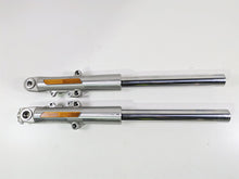 Load image into Gallery viewer, 2016 Harley Touring FLHR Road King Front Fork Leg Set - 49mm 45400021 45400022