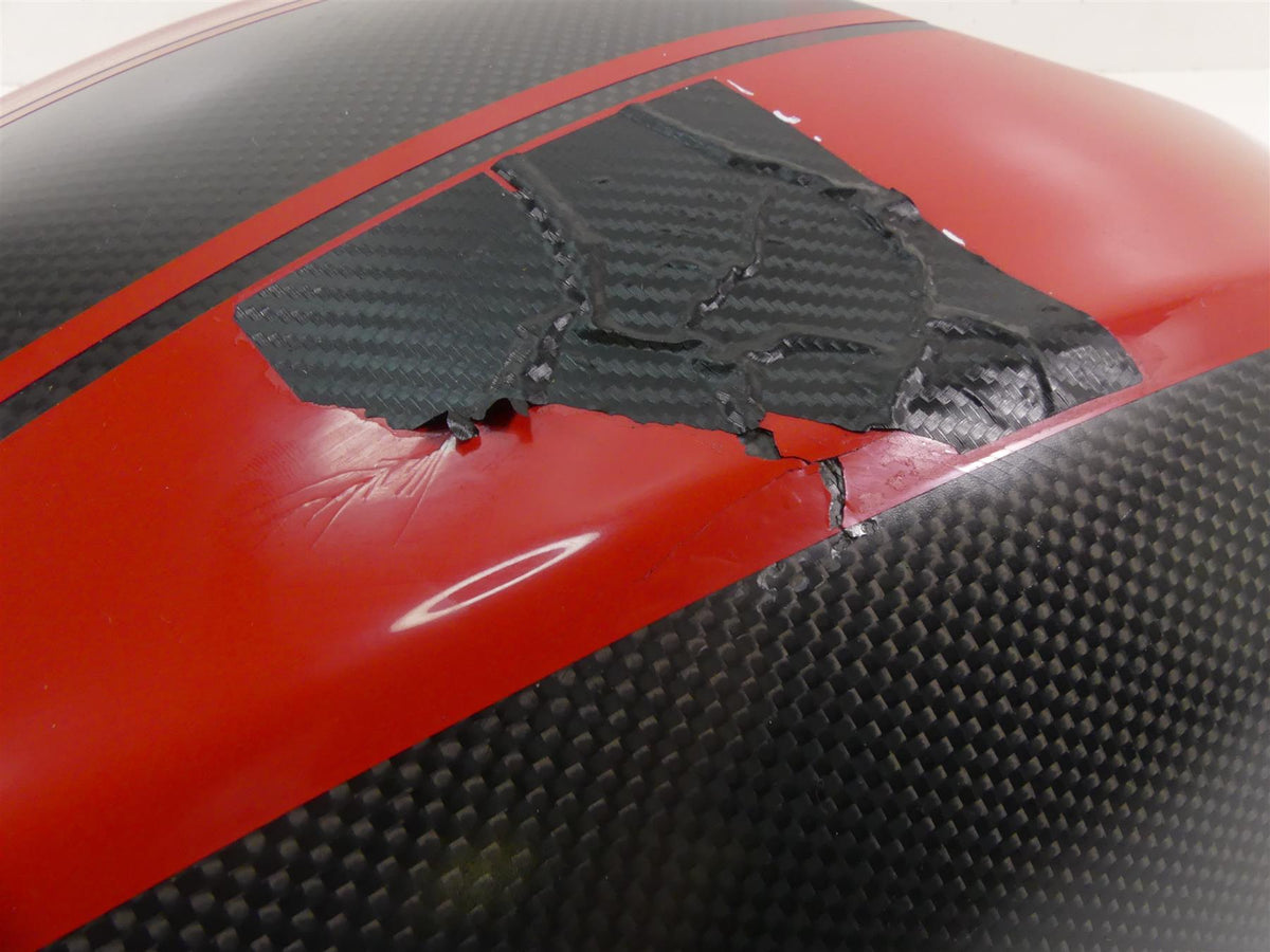 2015 Ducati Diavel Carbon Red Fiber Center Fuel Gas Tank Cover - Read  48015221A