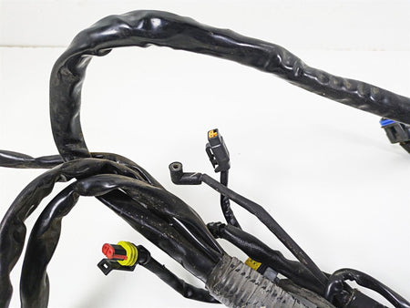 Used motorcycle wiring harness with connectors on white background, available at Mototech271