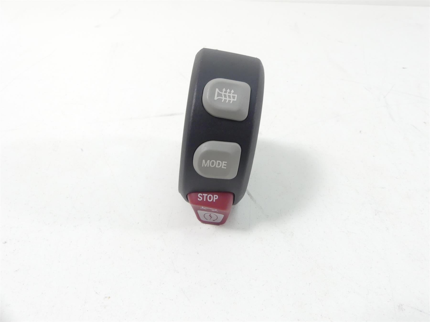 Motorcycle handlebar control switch assembly with mode and stop buttons available at Mototech271
