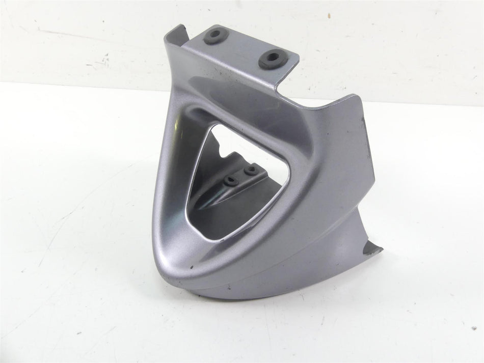 Silver motorcycle fairing side panel used part on white background, available at Mototech271