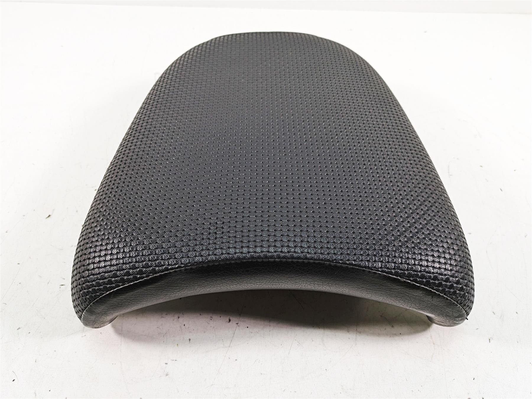Black textured motorcycle seat cushion, used spare part, available at Mototech271