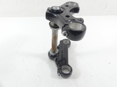 Used motorcycle triple tree fork clamp assembly on white background, available at Mototech271
