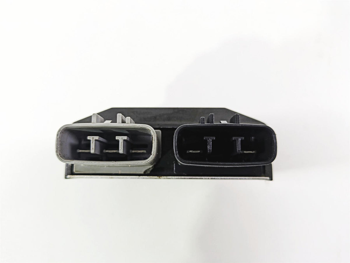 Used motorcycle ECU control module with dual plug connectors, available at Mototech271