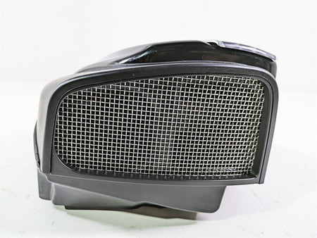 Black motorcycle air intake box with metal mesh grill on white background, available at Mototech271