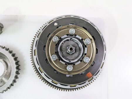 Used motorcycle clutch assembly metal gear part with bolts, available at Mototech271