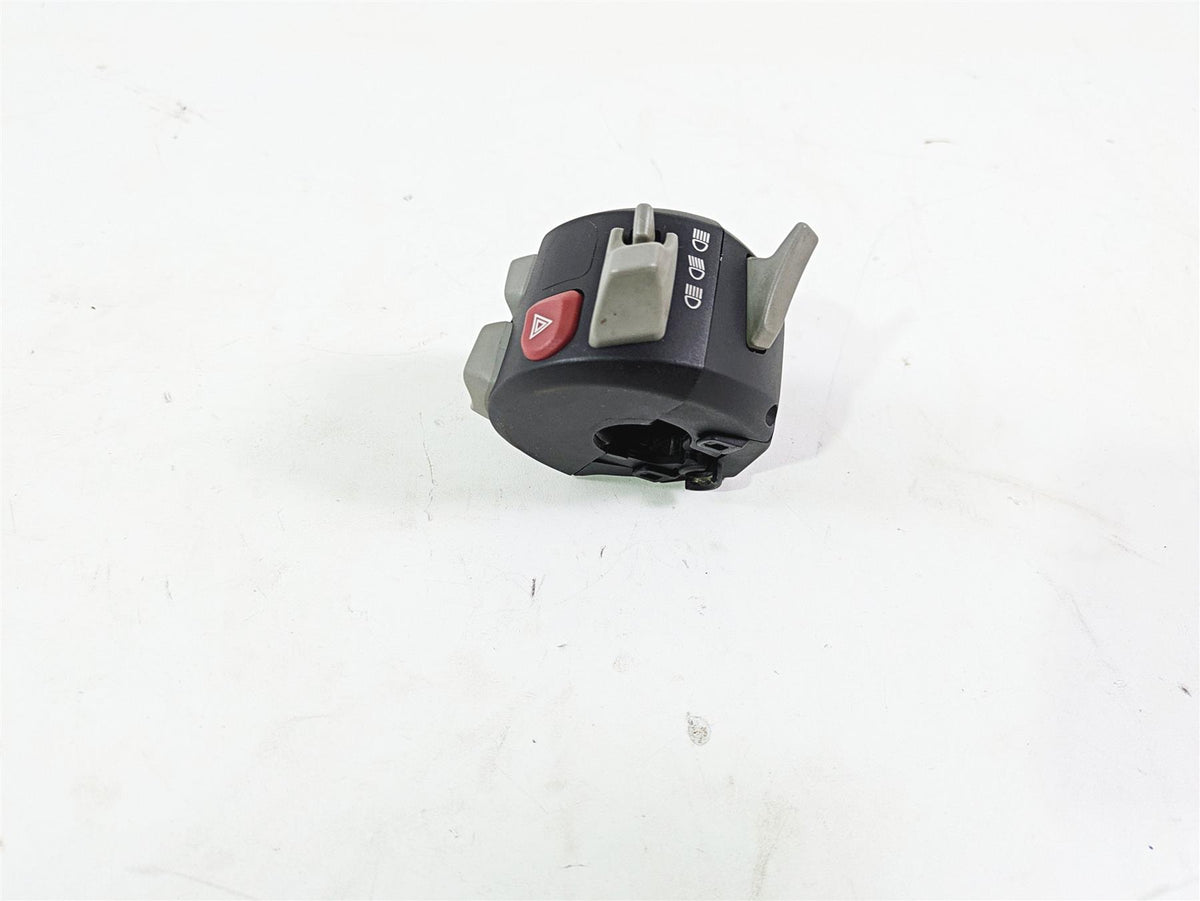 used motorcycle handlebar switch control black with red hazard button, available at Mototech271
