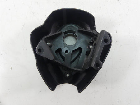 Used black motorcycle headlight housing with mounting bracket, available at Mototech271