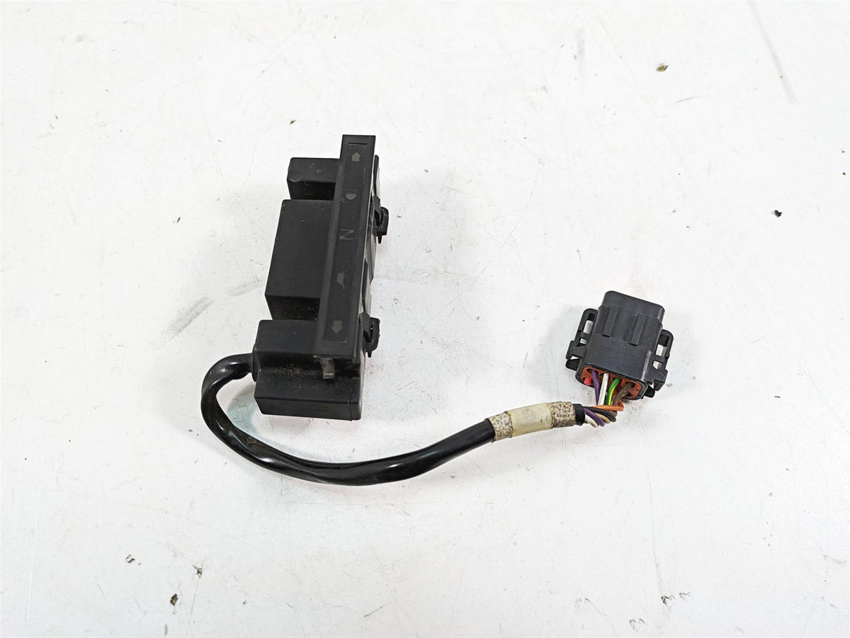 Used motorcycle handlebar switch with wiring harness on white background, available at Mototech271