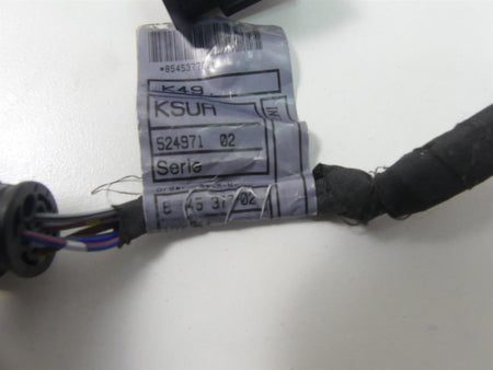 Used motorcycle wiring harness with label and connector, available at Mototech271