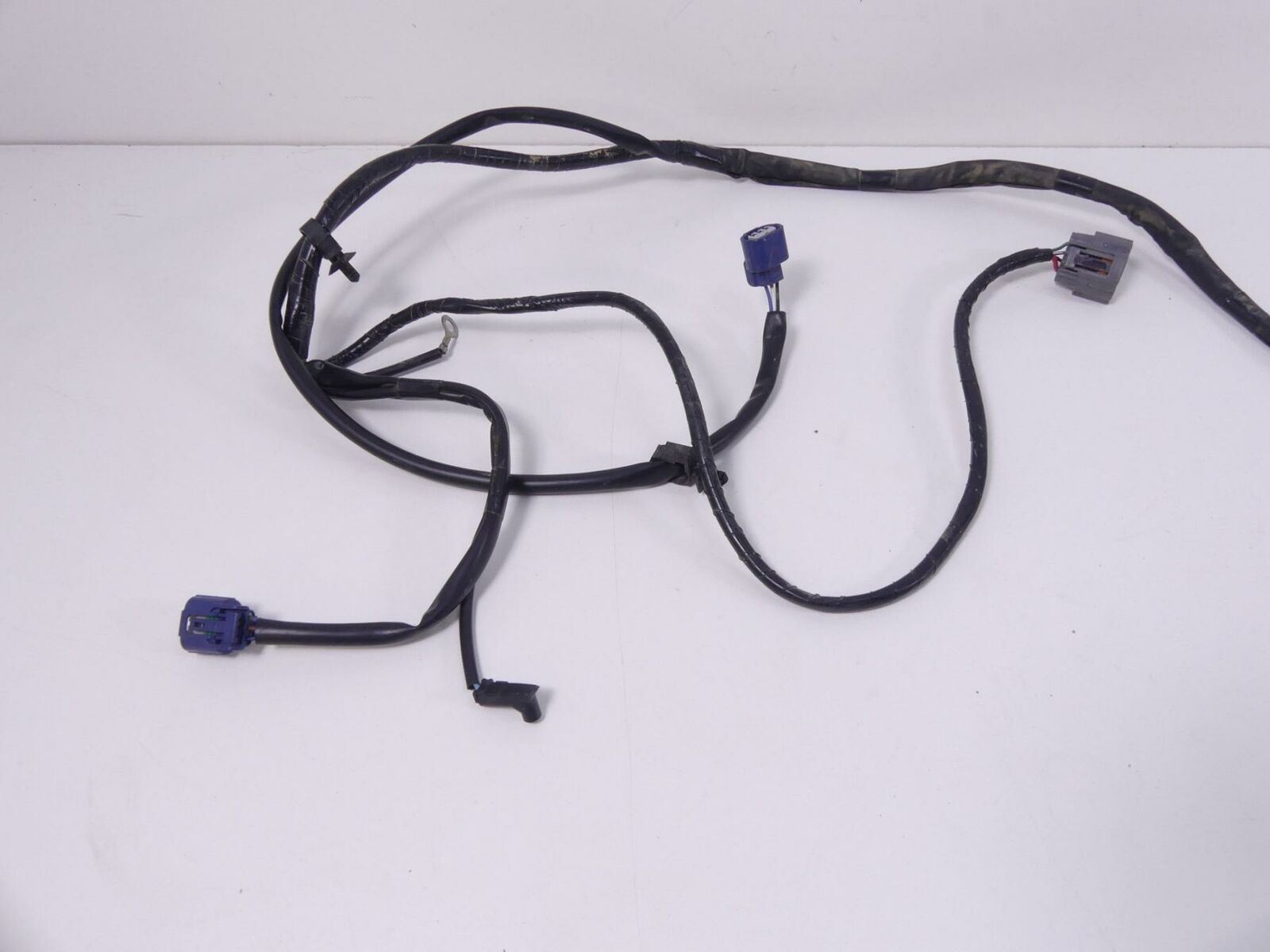 Used motorcycle wiring harness with connectors on white background, available at Mototech271