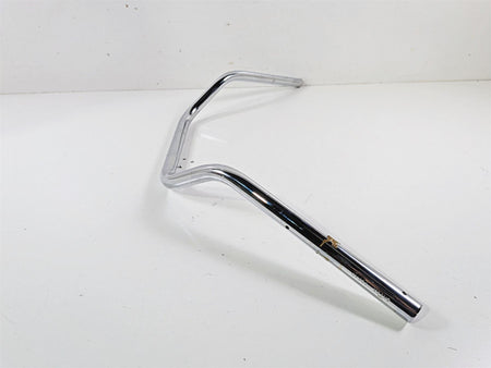 Chrome motorcycle handlebar with slight surface wear, available at Mototech271