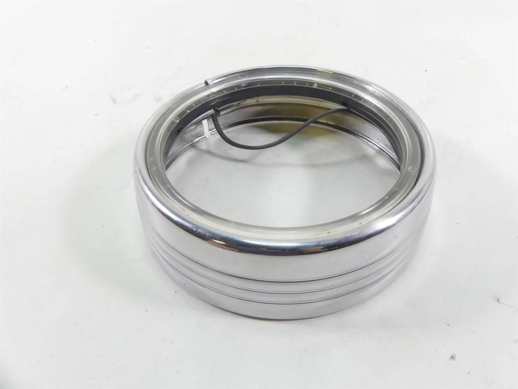 2004 Harley FLHTC SE CVO Electra Glide Chrome Led Headlight Halo Ring {{ shop.shopifyCountryName }} - Mototech271
