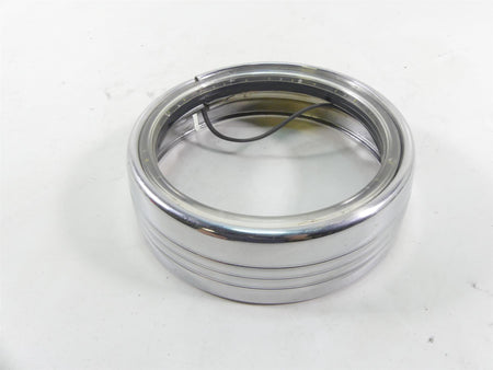 2004 Harley FLHTC SE CVO Electra Glide Chrome Led Headlight Halo Ring {{ shop.shopifyCountryName }} - Mototech271