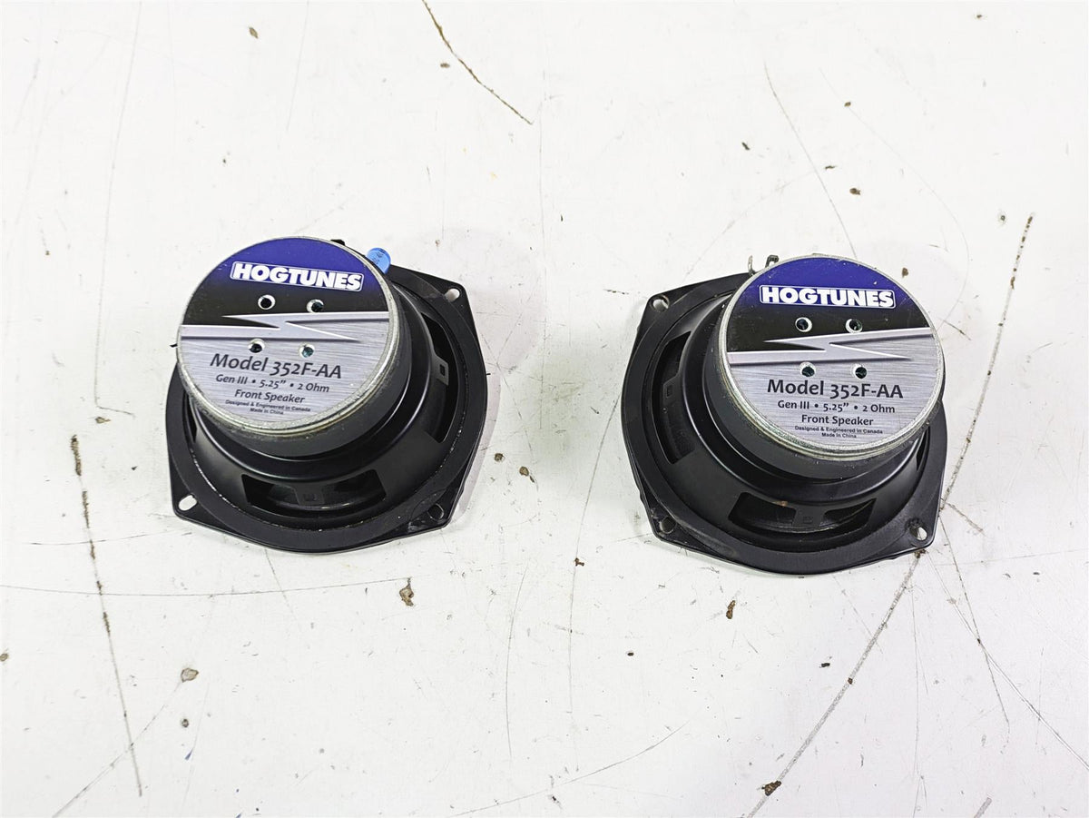 2007 Harley Touring FLHTCU SE CVO E-Glide Hogtunes 5.25" Front Speaker Set 352F-AA {{ shop.shopifyCountryName }} - Mototech271