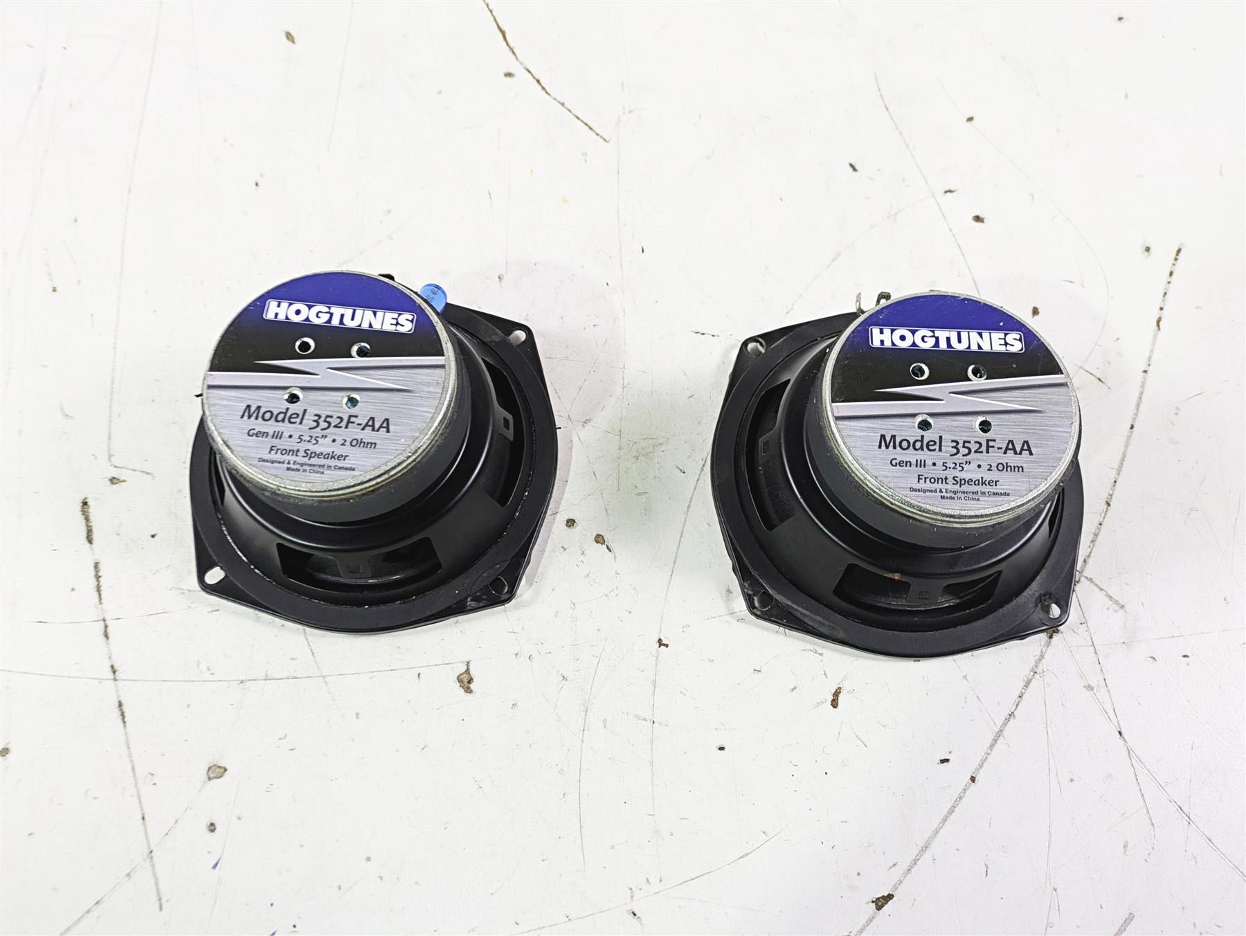 2007 Harley Touring FLHTCU SE CVO E-Glide Hogtunes 5.25" Front Speaker Set 352F-AA {{ shop.shopifyCountryName }} - Mototech271