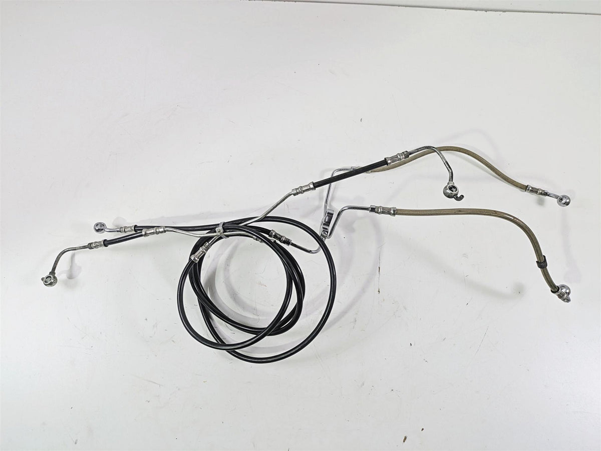 2010 Harley Touring FLHXSE CVO Street Glide Front Abs Brake Line Set 46674-10 {{ shop.shopifyCountryName }} - Mototech271