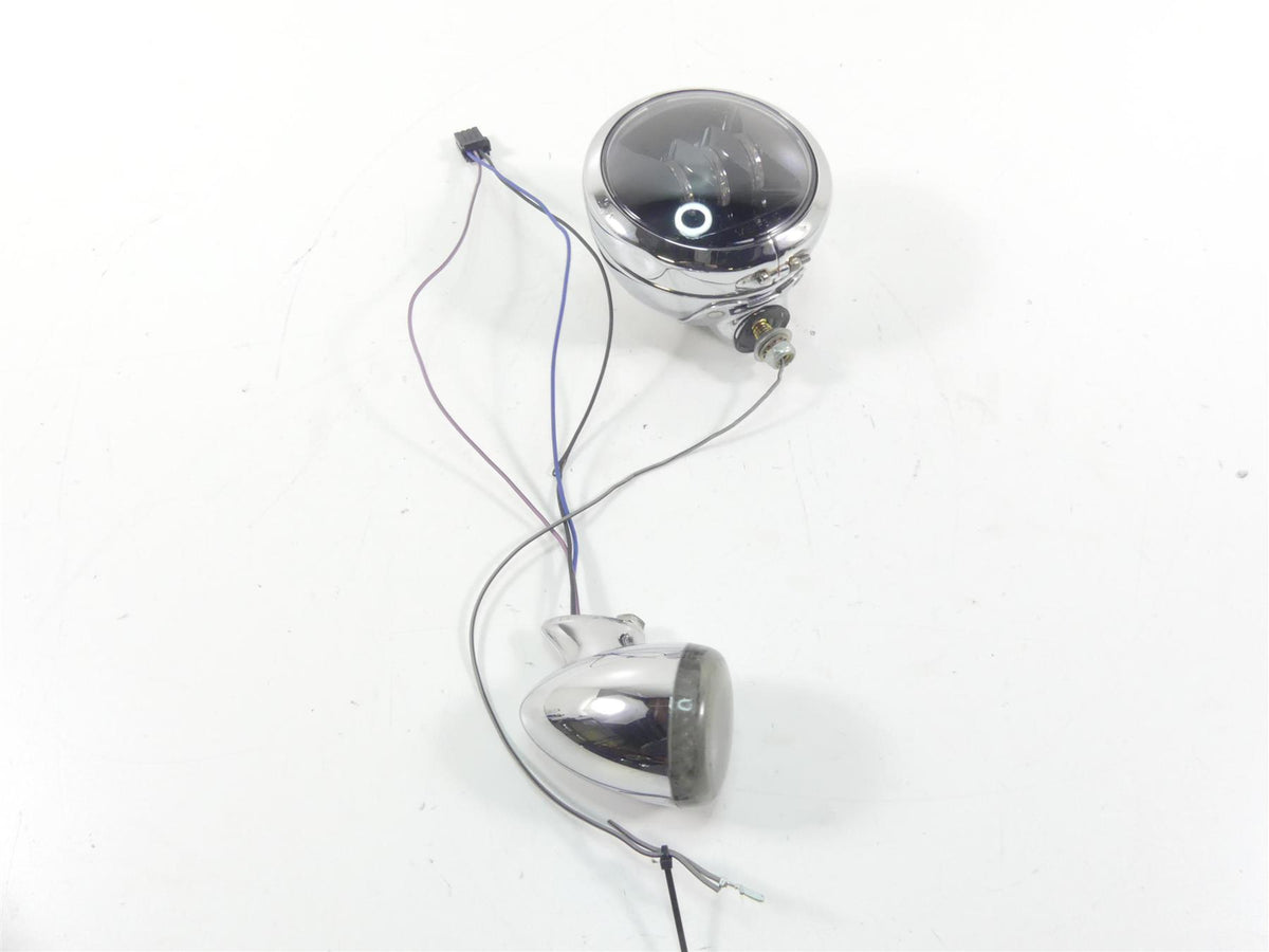 2009 Harley FLHTCU SE4 CVO E-Glide Front Led Spotlight Blinker Set 69218-04 {{ shop.shopifyCountryName }} - Mototech271