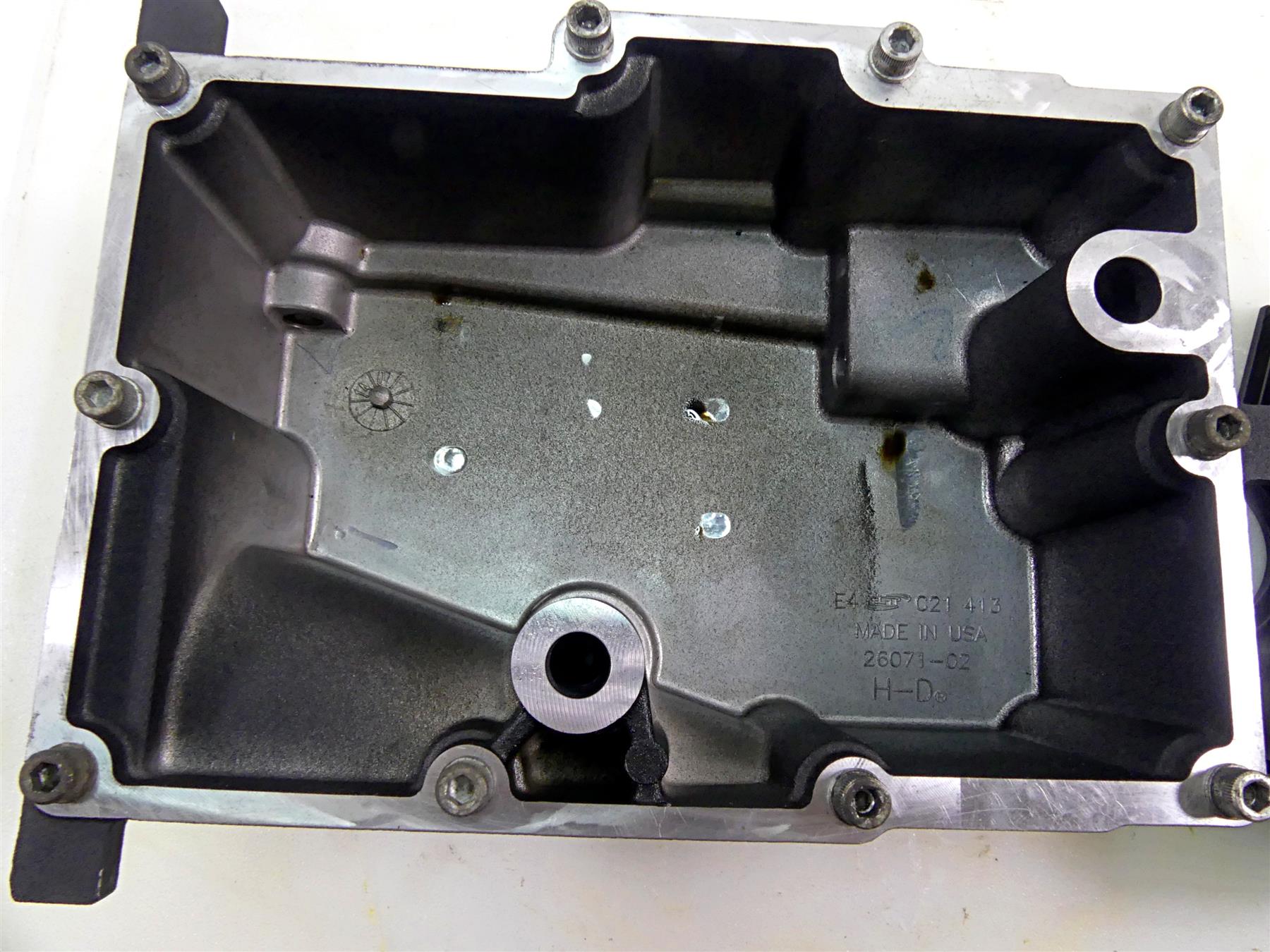 2014 Harley FXDL Dyna Low Rider Transmission Oil Pan Bottom Cover 26071-02 {{ shop.shopifyCountryName }} - Mototech271