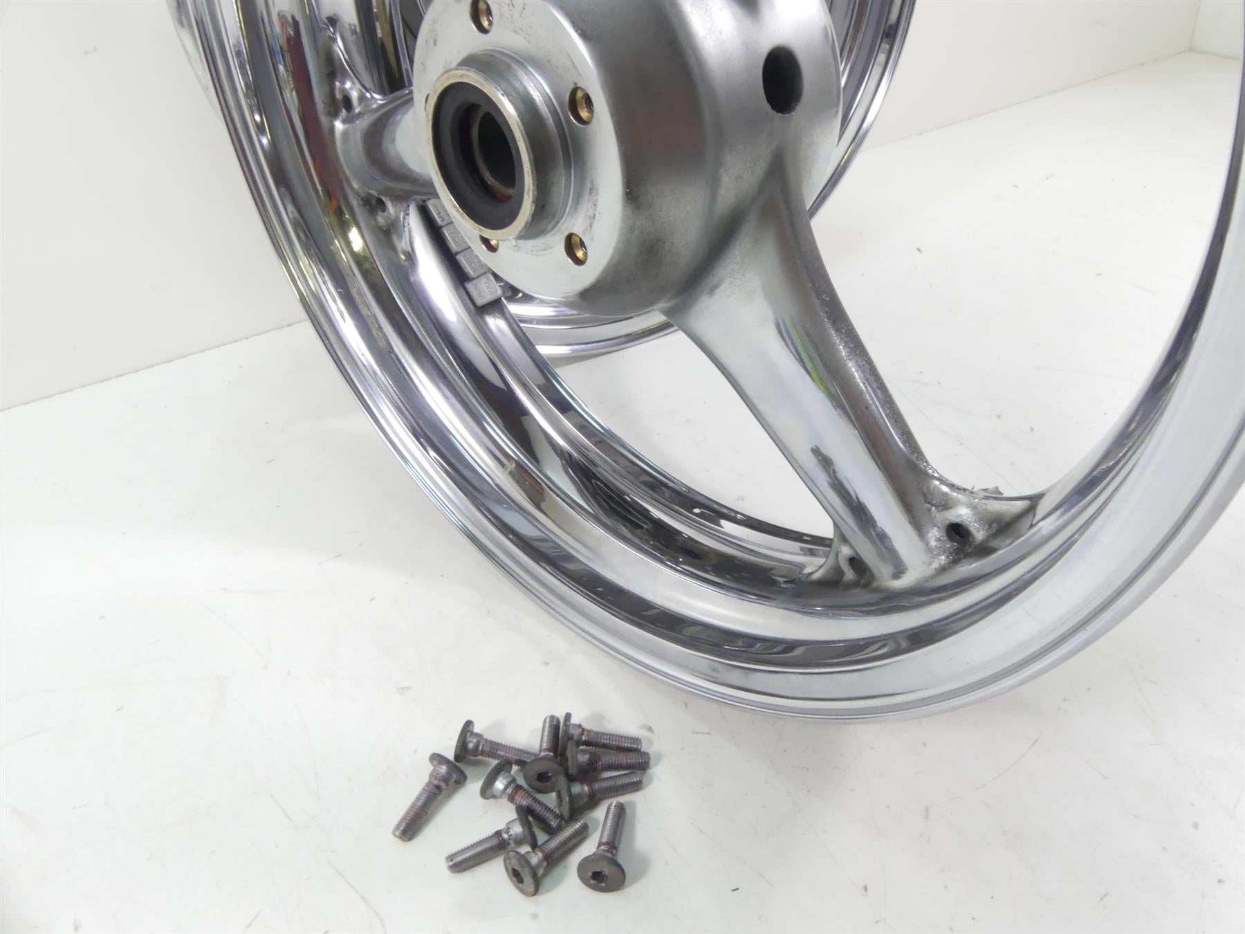 Rim様＊専用 2001 Kawasaki ZX600J2 ZX6R Ninja Front Rear Chrome Wheel Rim Set