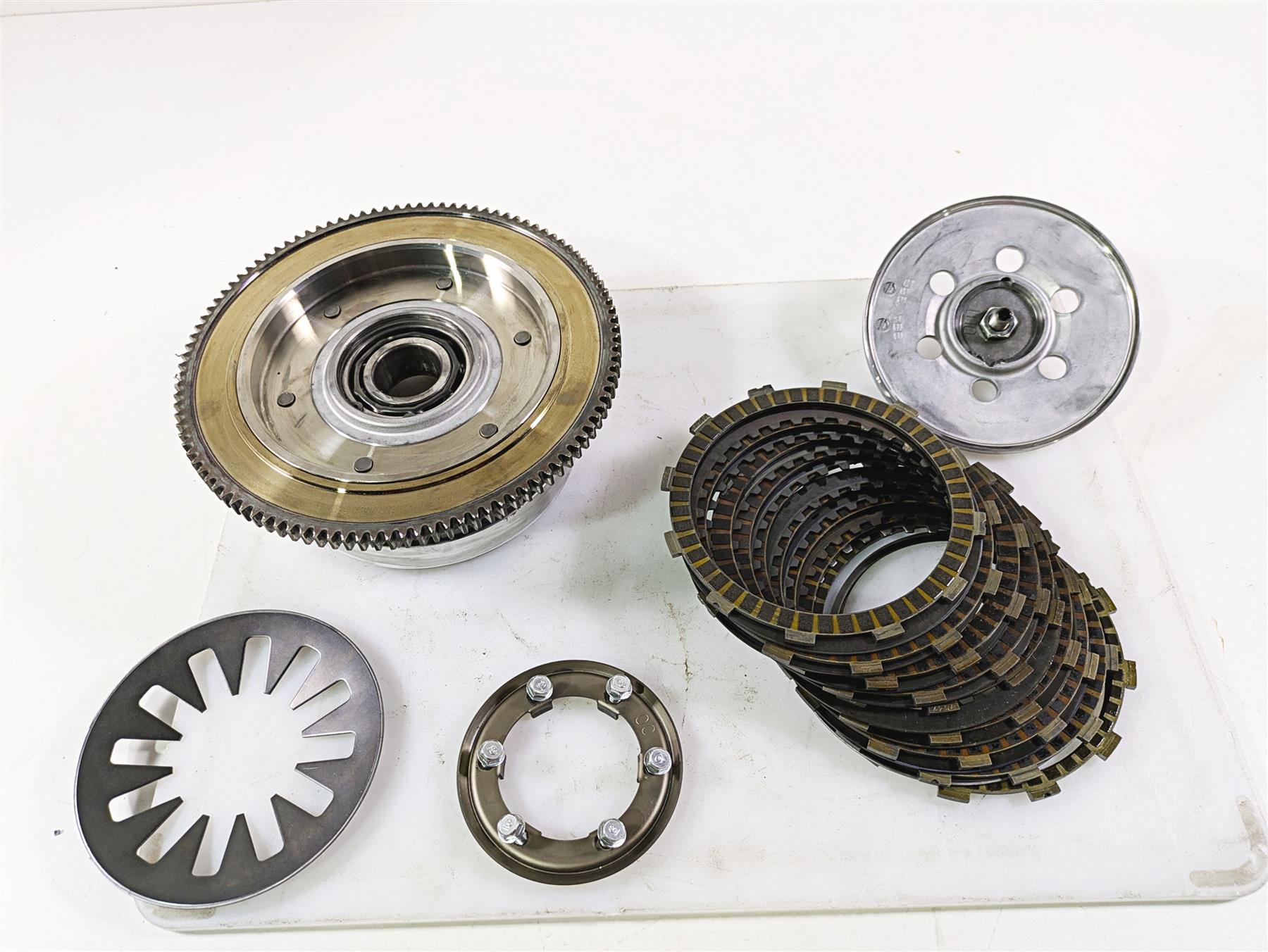 2008 Harley FLSTSB Cross Bones Clutch Friction Disc Plate Set - Read 37813-06A {{ shop.shopifyCountryName }} - Mototech271