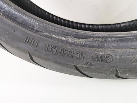 Used Front Motorcycle Tire Continental Conti Road TWI 120/70 ZR17 02447220000 {{ shop.shopifyCountryName }} - Mototech271
