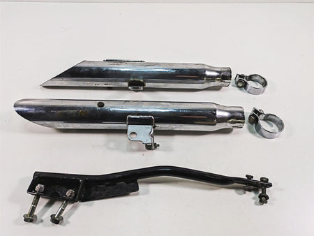 1986 Harley Sportster XLH 883 Oem Slip On Slash Cut Muffler Silencer Set {{ shop.shopifyCountryName }} - Mototech271