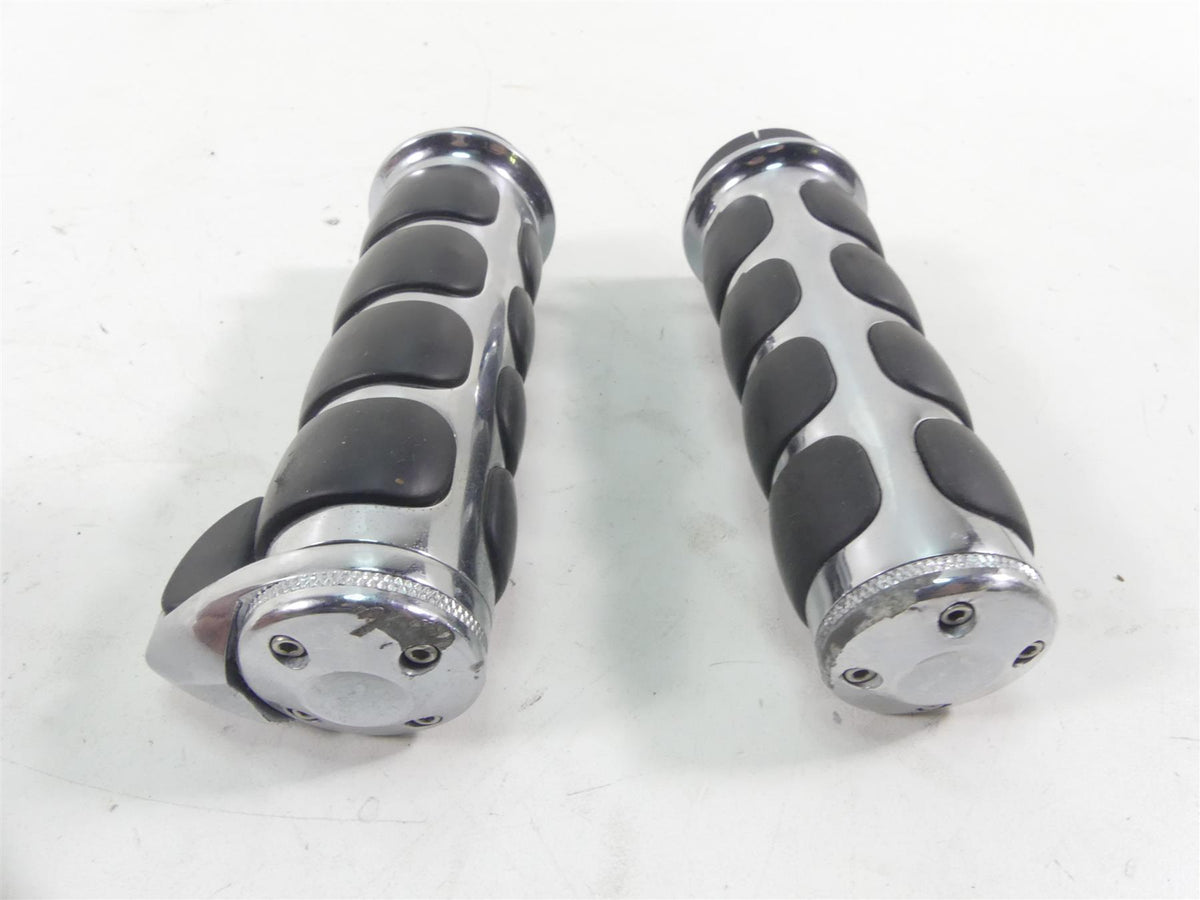 2012 Harley Touring FLHX Street Glide Fly Ride By Wire Chrome Hand Grip Set {{ shop.shopifyCountryName }} - Mototech271