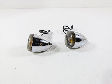 2005 Harley Softail FLSTFSE CVO Fat Boy Rear Blinker Turn Signal Set 69196-03-Mototech271